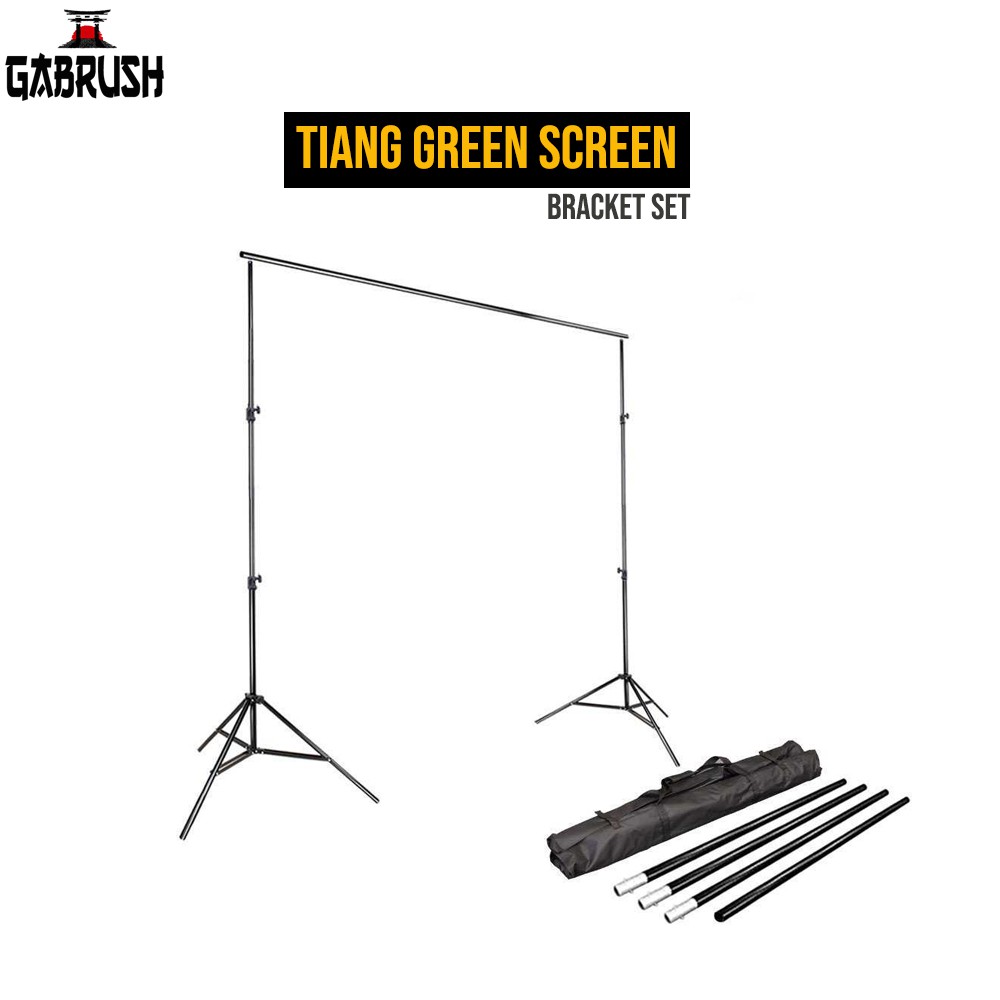Tiang Green Screen Studio Live Streaming Background Blackdrop Bracket