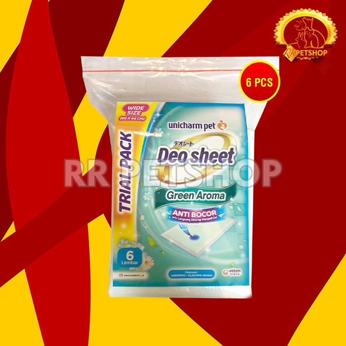 Deo-sheet Alas Pipis Poop anjing Perlak Hewan 6 pcs Repack