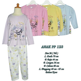  Baju  Tidur  Anak  Perempuan  Usia 5th Celana Panjang  Lengan  Panjang  APP 123 121 097 127 143 Size 
