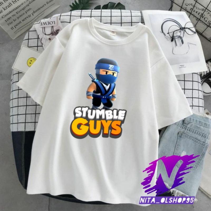 kaos stumble guys baju kaos anak stumble guys ninja