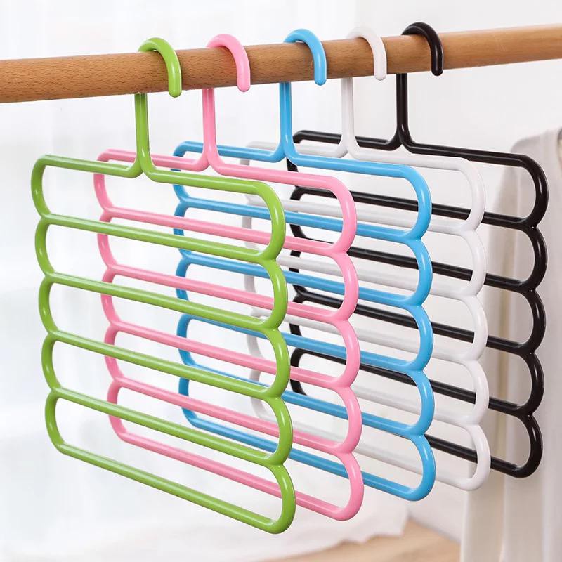 ☛TK☚ R062 Hanger Gantungan Pakaian 5 Tingkat In1 Laundry Stainless Baju Handuk Jilbab Gantung Celana