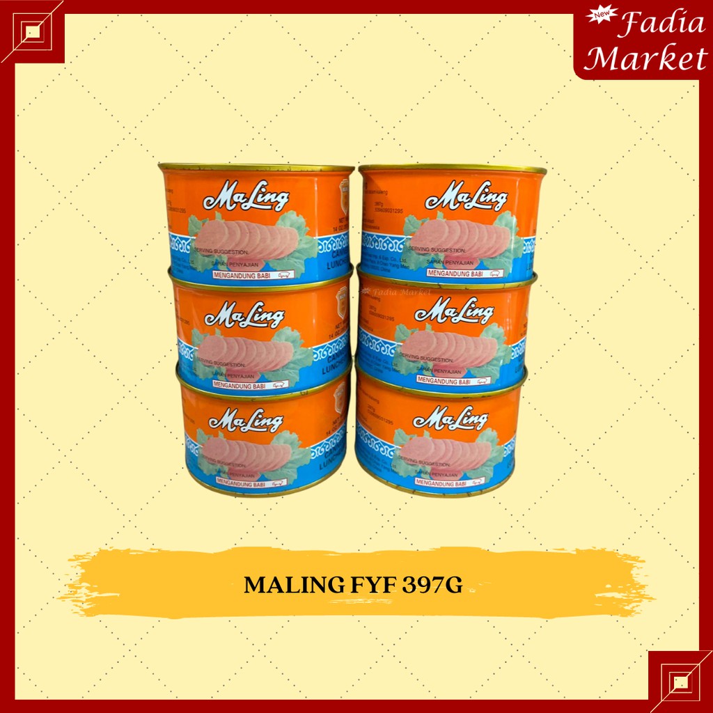 

Maling Pork Luncheon Meat (Ham Babi) FYF 397g