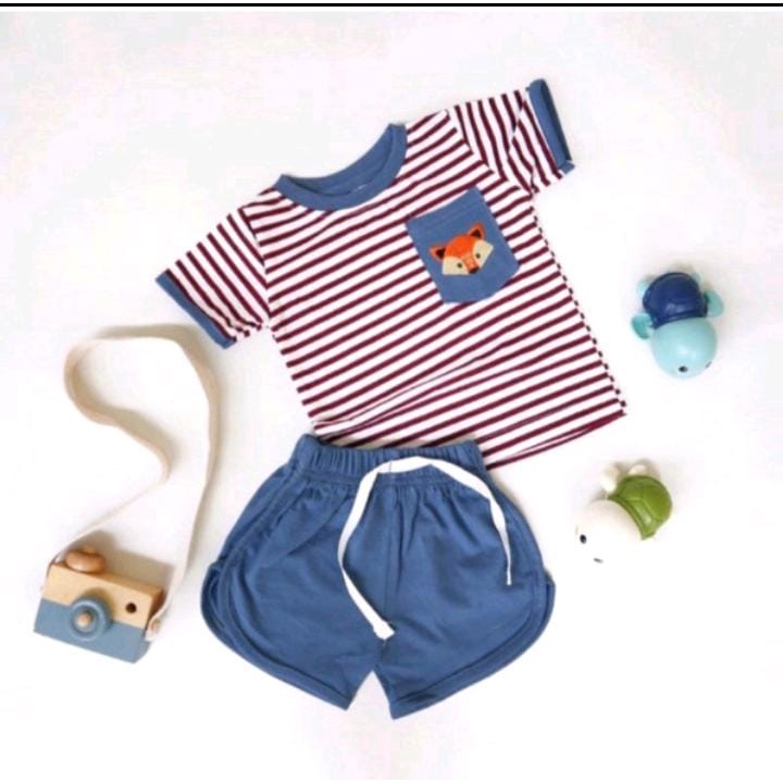 SETELAN HARIAN ANAK/SETELAN ANAK COWOK DAN CEWEK/SETELAN SALUR KANTONG BISA PILIH WARNA 1-5 TAHUN