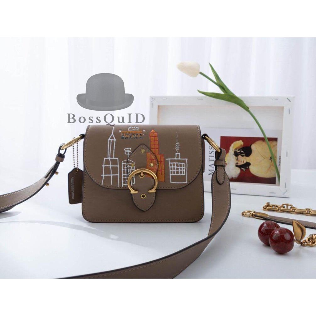 Coach X Jean-Michel Basquiat Beat Shoulder Bag 18 Brass