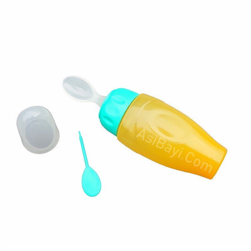 Baby Safe Bottle Spoon Soft Squeeze Botol Sendok Makanan Bayi MPASI