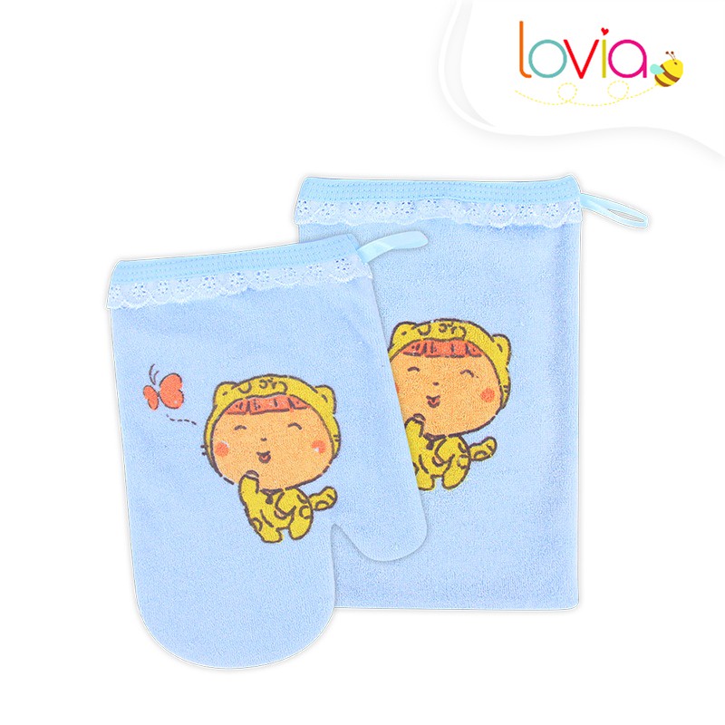 Kiddy Washlap Bayi - Washlap Anak Handuk Model Kotak Dan Jari Isi 2 Pcs