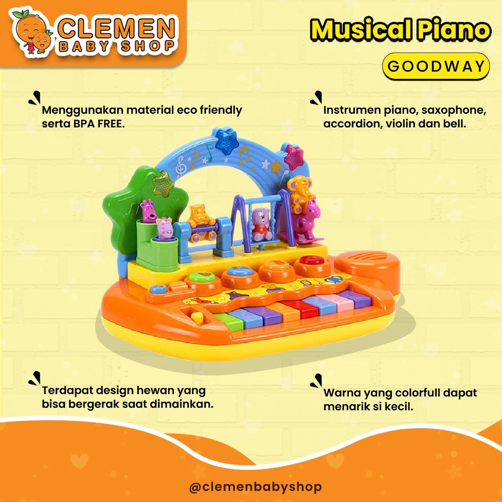 Goodway Musical Piano (Mainan Anak)