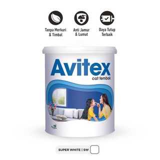  AVITEX  Kiloan 1 KG SUPER WHITE SUPER BLACK Cat  Tembok 