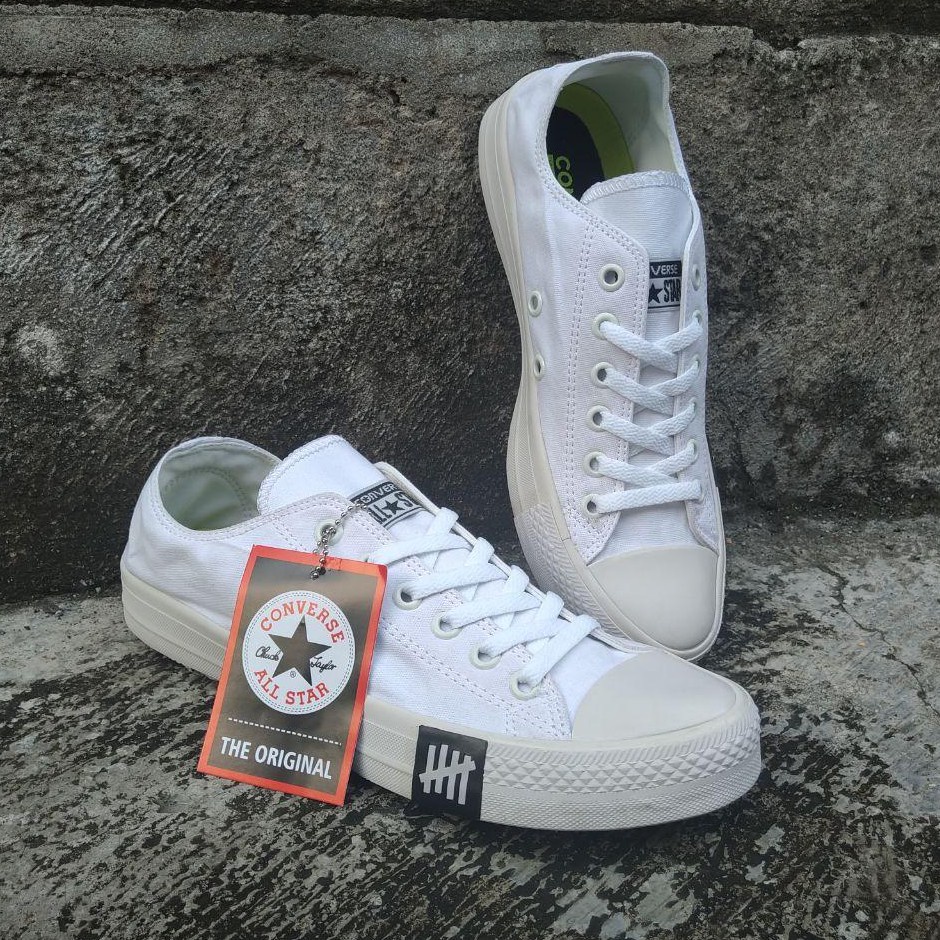 (COD) Sepatu Converse All Star Fashion Pria Wanita Putih High l0w Premium