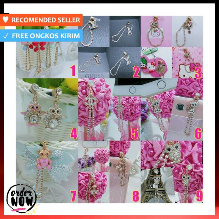 Pluggy / Gantungan Handphone / Dustplug / Gantungan Hp
