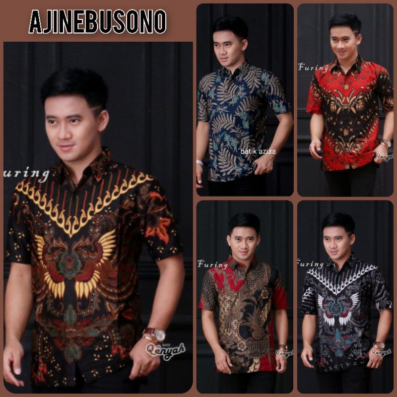 [AJINEBUSONO] KEMEJA BATIK PRIA MURAH BEST SELER M L XL XXL BAJU COWOK