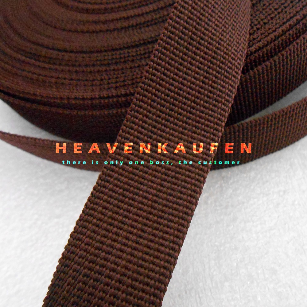 Tali Webbing Tas 2,5 cm Cokelat Meteran Murah