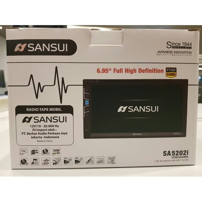 VIRAL  headunit doubledin sansui SA 5202i yokohama LK01