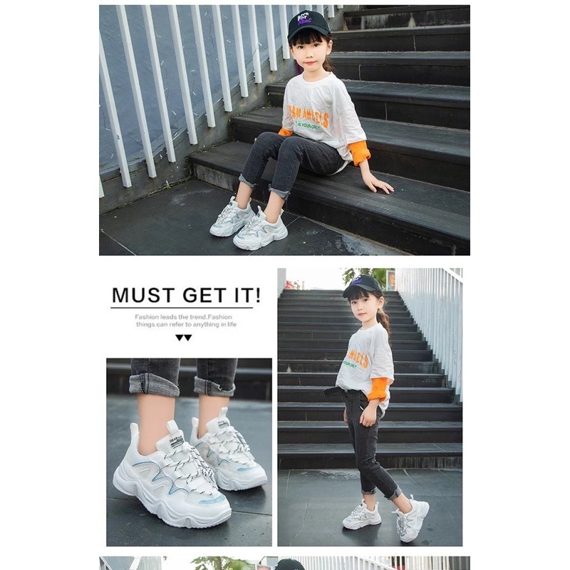 1001 Sepatu Sneakers Anak Cowok Cewek Fashion Momy 3warna!! by 1001