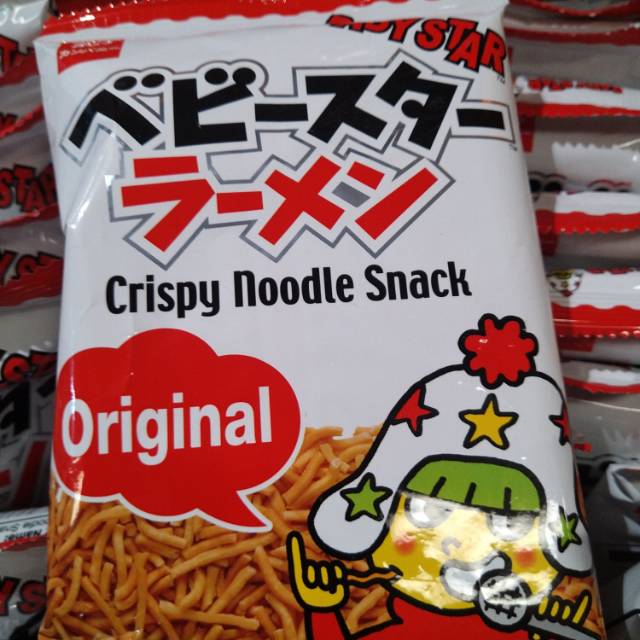 

baby star crispy noodle snack japanese fried noodle 40gr original flavour