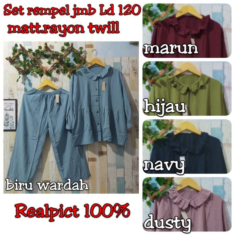 RAYON LD 120 SETCEL RAMPEL JUMBO/ONESET RAYON JUMBO/SETCEL POLOS JUMBO RAYON TWILL