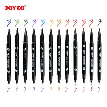 

Promo Bulan Ini Joyko Spidol Permanent Market 12 Warna Joyko Pmc-27 Bergaransi