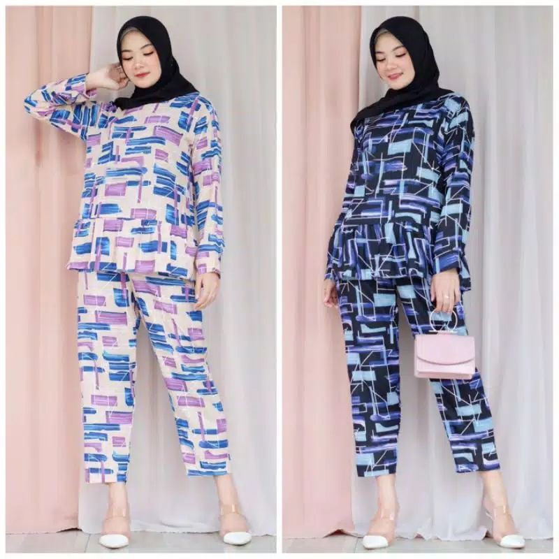 Alila Homey Set LD 100-104 cm - Piyama Rayon Baju Tidur Setelan