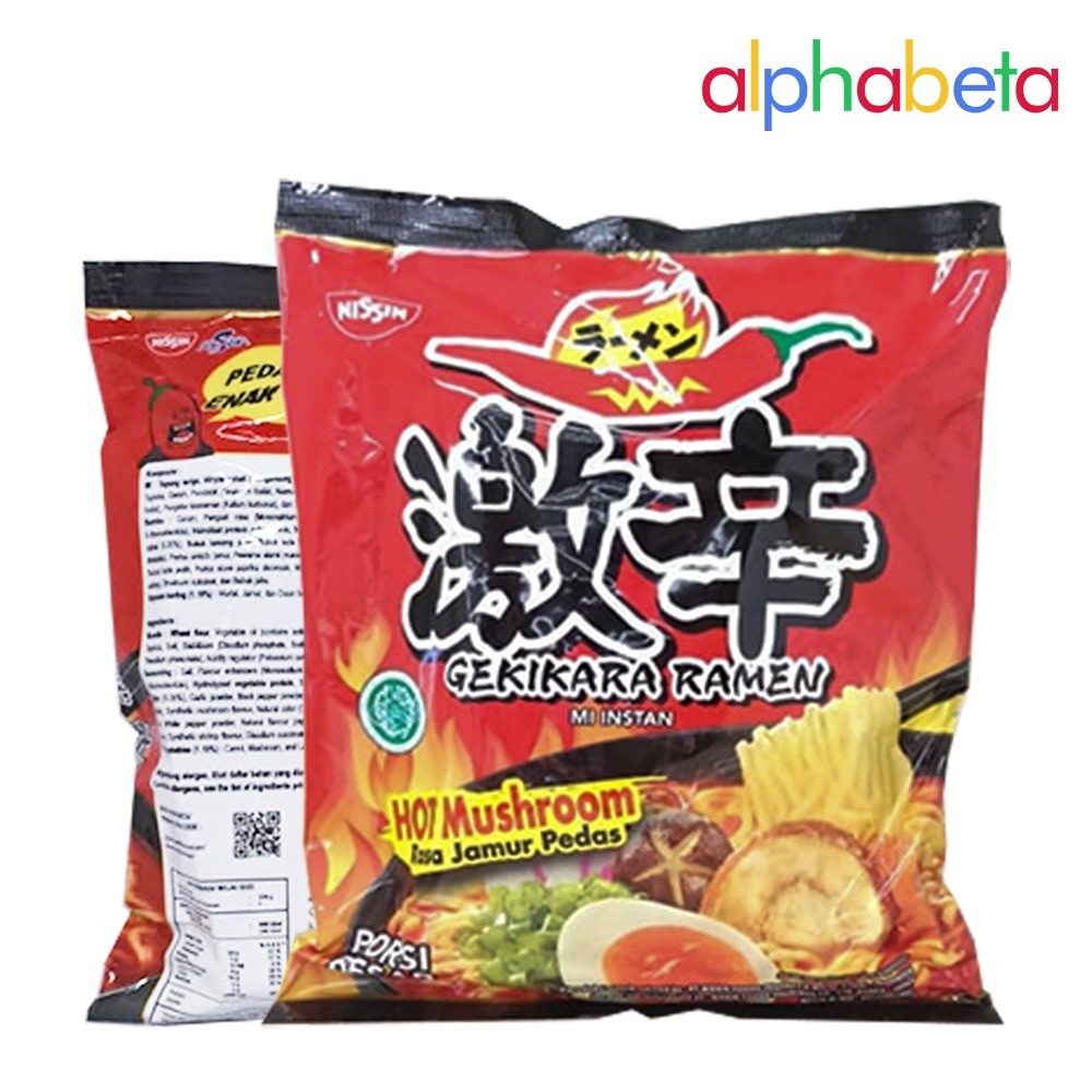 Gekikara Ramen Hot Mushroom Kuah Porsi Jumbo 109 Gram Extra Pedas