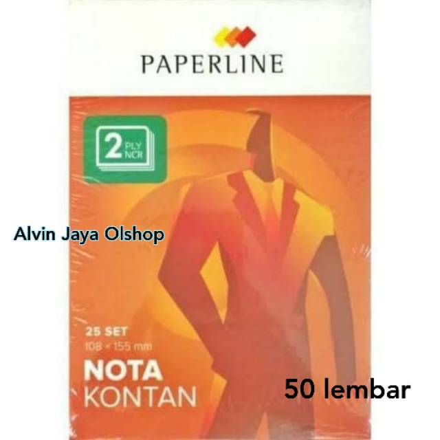 

Buku Bon Nota Kontan 2 ply / Rangkap 2 Kecil Paperline PPL (10 buku)