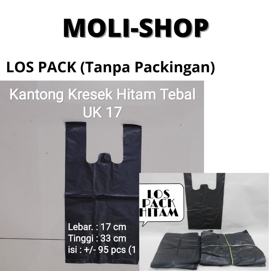 HDPE 17-24-28-35-40 | Kantong kresek hitam tebal, plastik hitam Tebal