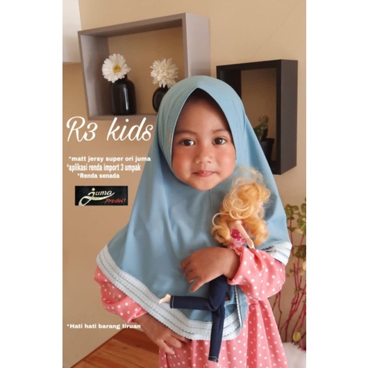 Hijab anak juma renda 3