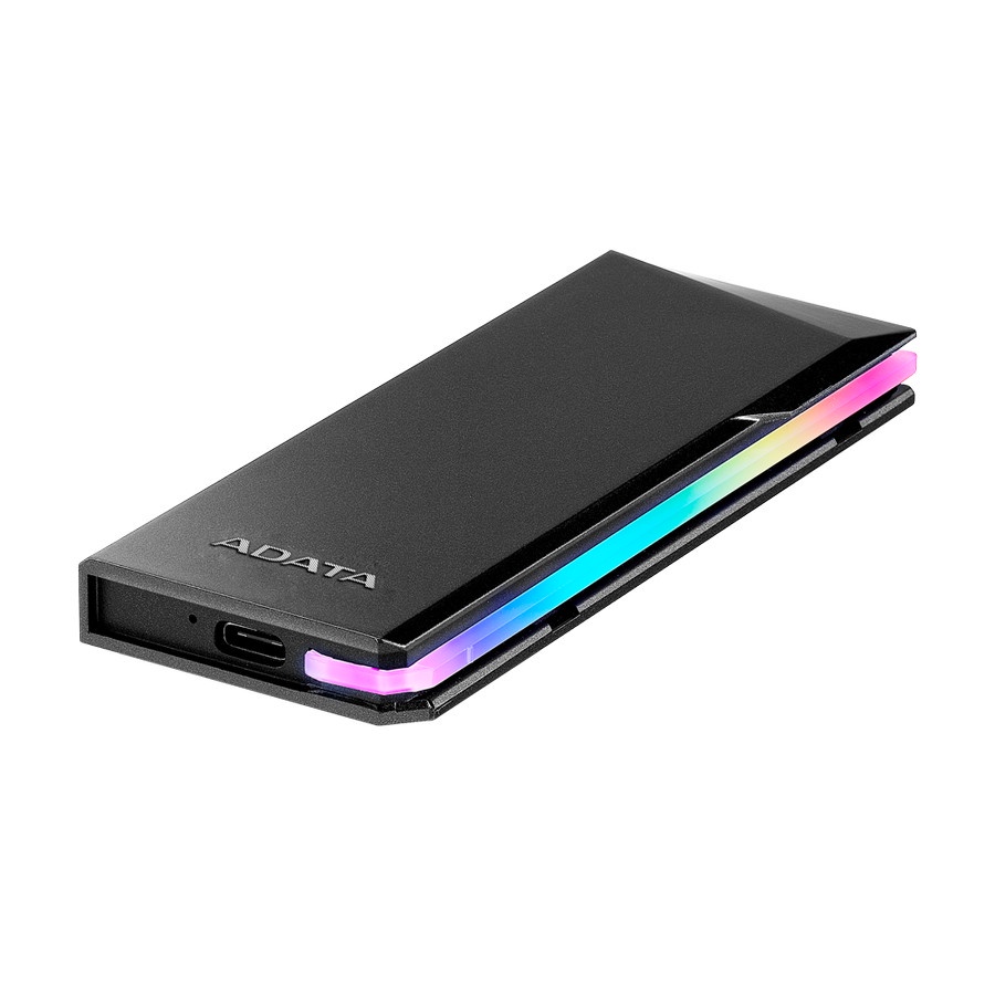 ADATA EC700G M.2 PCIe/SATA SSD Enclosure with RGB Lighting