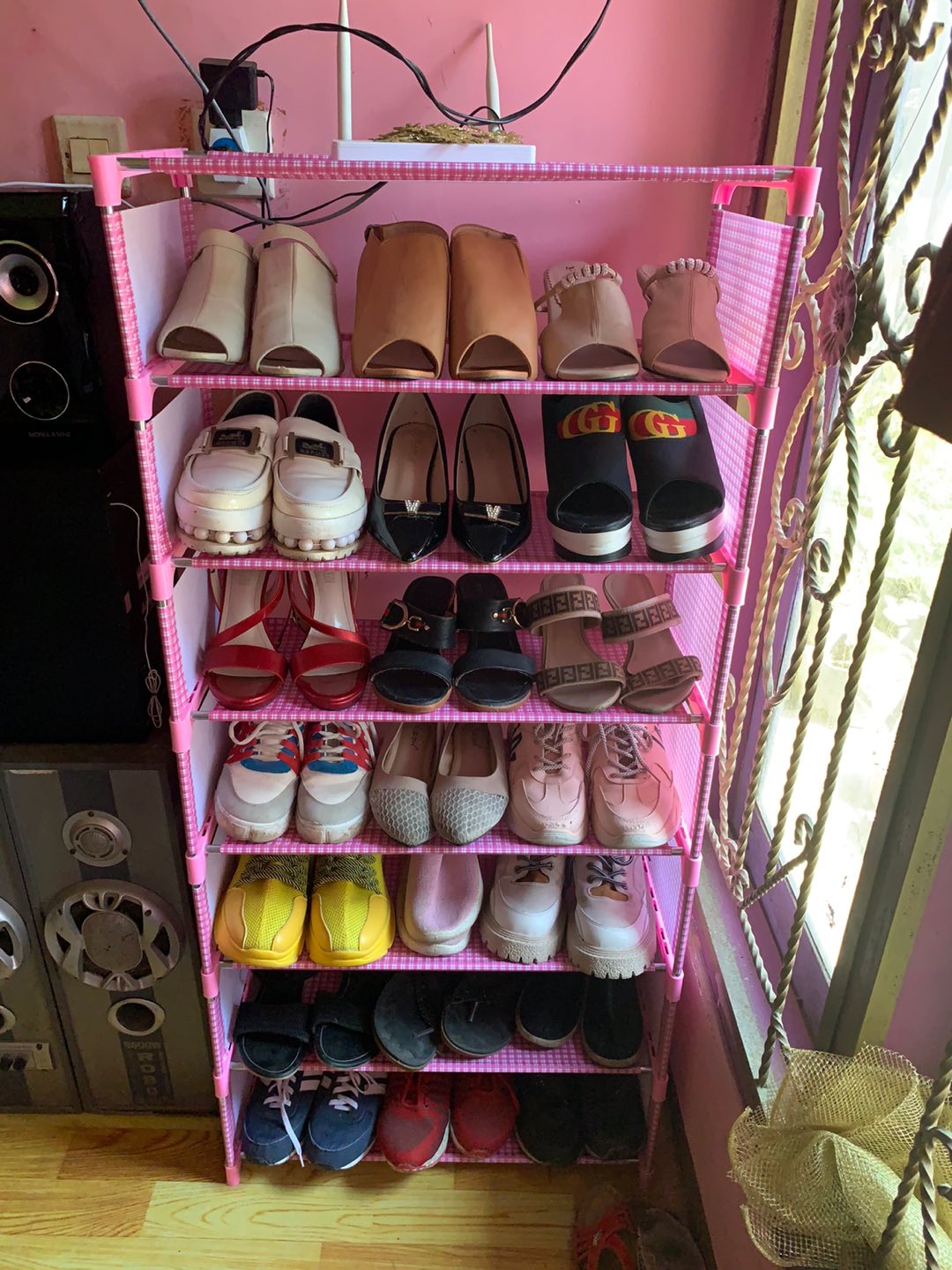 Portable Rak Sepatu 8 Tingkat Susun 9983 Standing Rack Organizer