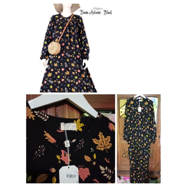 Diana Dress Auntumn Black Atelier Angelina