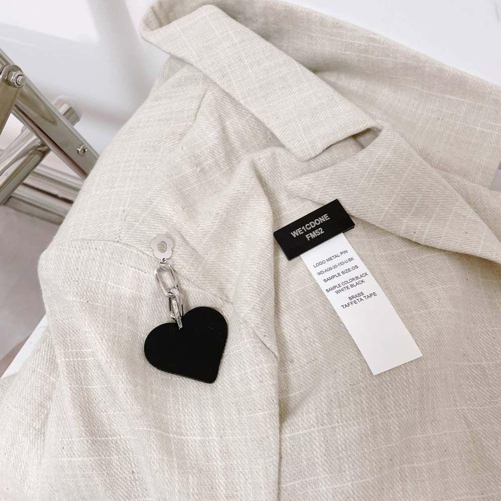 Agustina Cinta Hati Bros Setelan Dekorasi Retro Wanita Perempuan Perhiasan Paduan Tidak Teratur Gaya Korea Bros