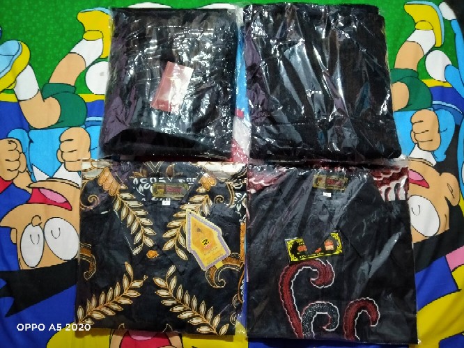 Kemeja Batik Pria Lengan Pendek Size M L Xl Xxl Bswart Batik Hrb026 Kenongo Hem Panjang Padi