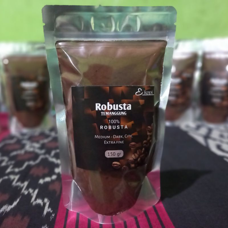 

Kopi Robusta bubuk 150 Gram Kopi Murni Tanpa Campuran, Kopi Hitam, Kopi Temanggung