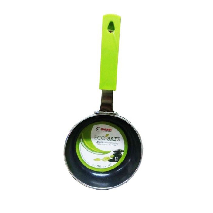 Eco Safe Non Stick Ceramic Fry Pan Mini 12 cm Shuma Wajan Penggorengan