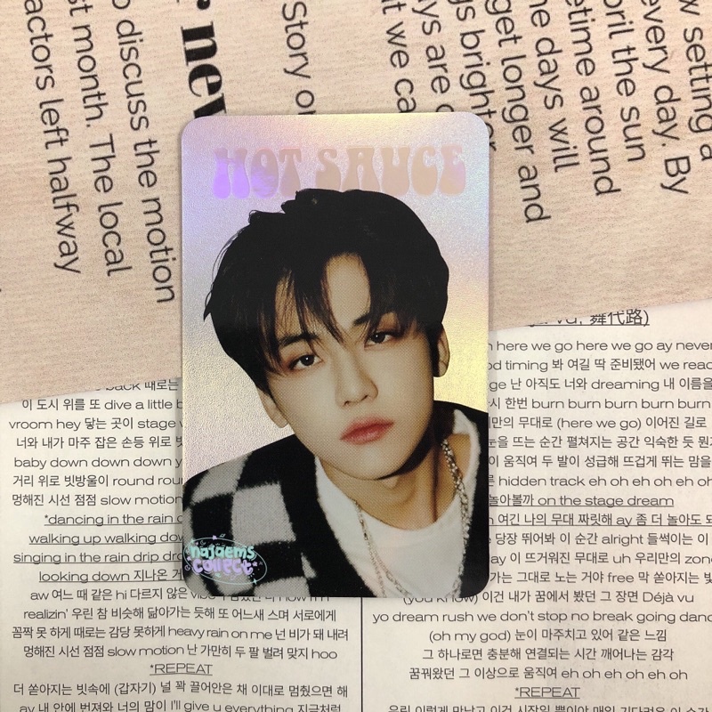PC Photocard Jaemin NCT Dream Hologram Hot Sauce MD set