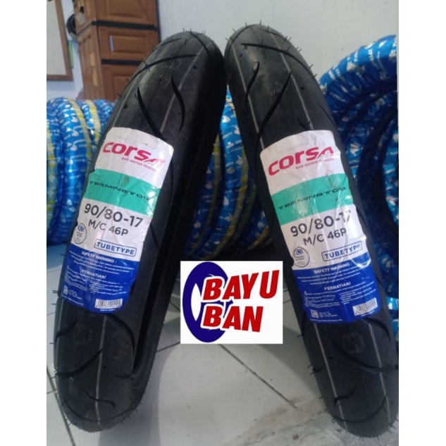 Ban Corsa Ring 17 90/80 Rata Paket 2 Ban Corsa Terminator Ban Donat