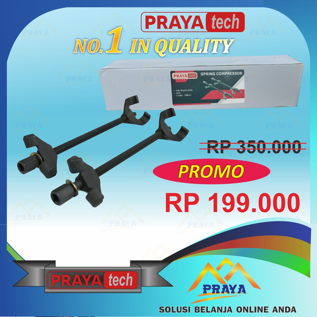 PRAYATECH Treker Per Keong Mobil Spring Compressor Clamp tahan shock shockbreaker per