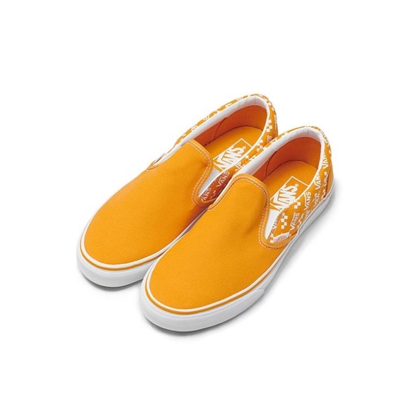Sepatu Vans Classic Slip-On Logo Repeat Cadmium Yellow