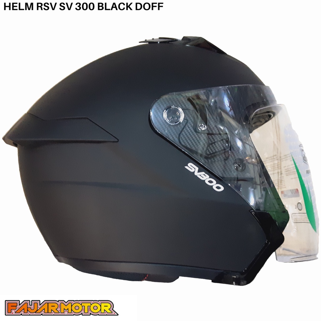 HELM RSV SV300 BLACK DOFF DOUBLE VISOR SV 300