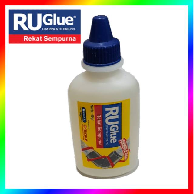 LEM PIPA PVC RUGLUE 60 GR BOTOL CAIR