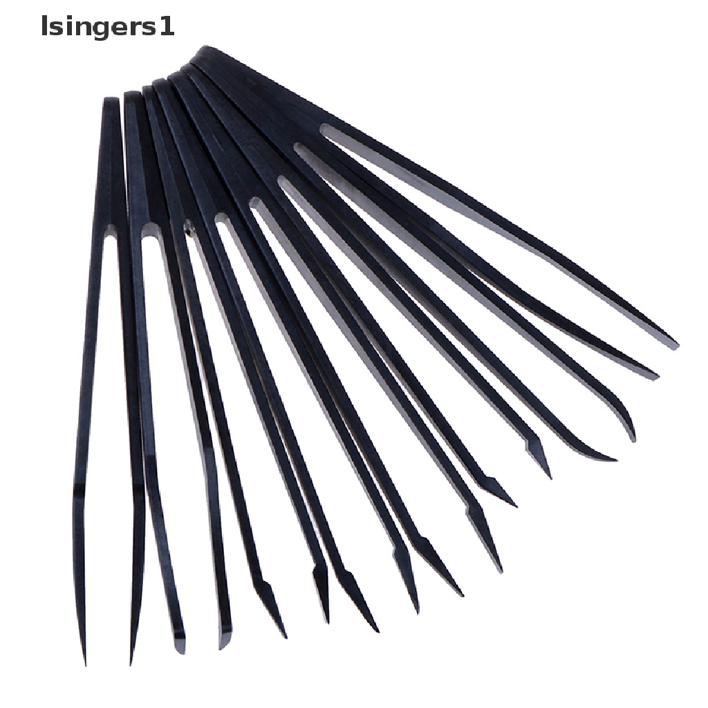 (lsingers1) 8pcs / Set Pinset Plastik Anti Statis