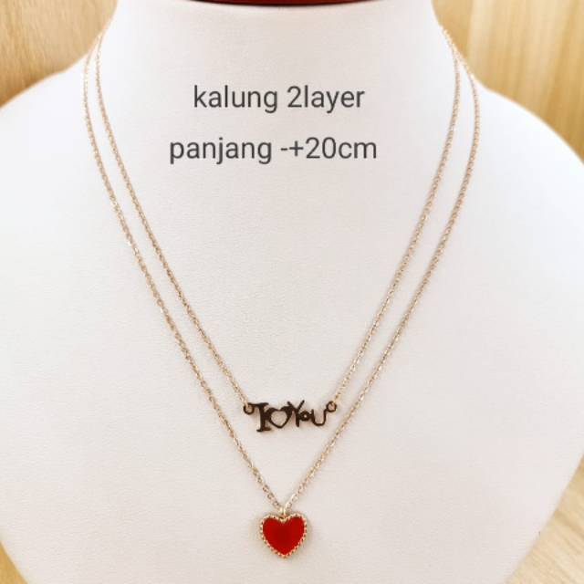 Kalung Wanita 2 Layer
