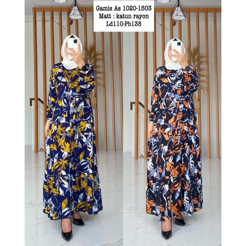 Gamis Rayon motif / home dress rayon motif