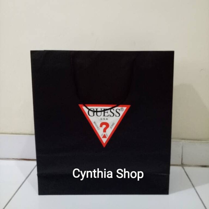 

✨ BISA COD ✨ Paperbag original guess sedang tas kantong kertas karton paper bag