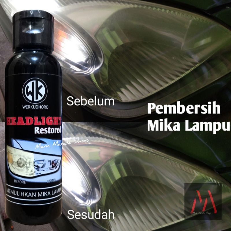 Pengkilap Lampu Mobil / Pembersih Headlight / Mika Lampu / Headlight Restore / Headlamp polish