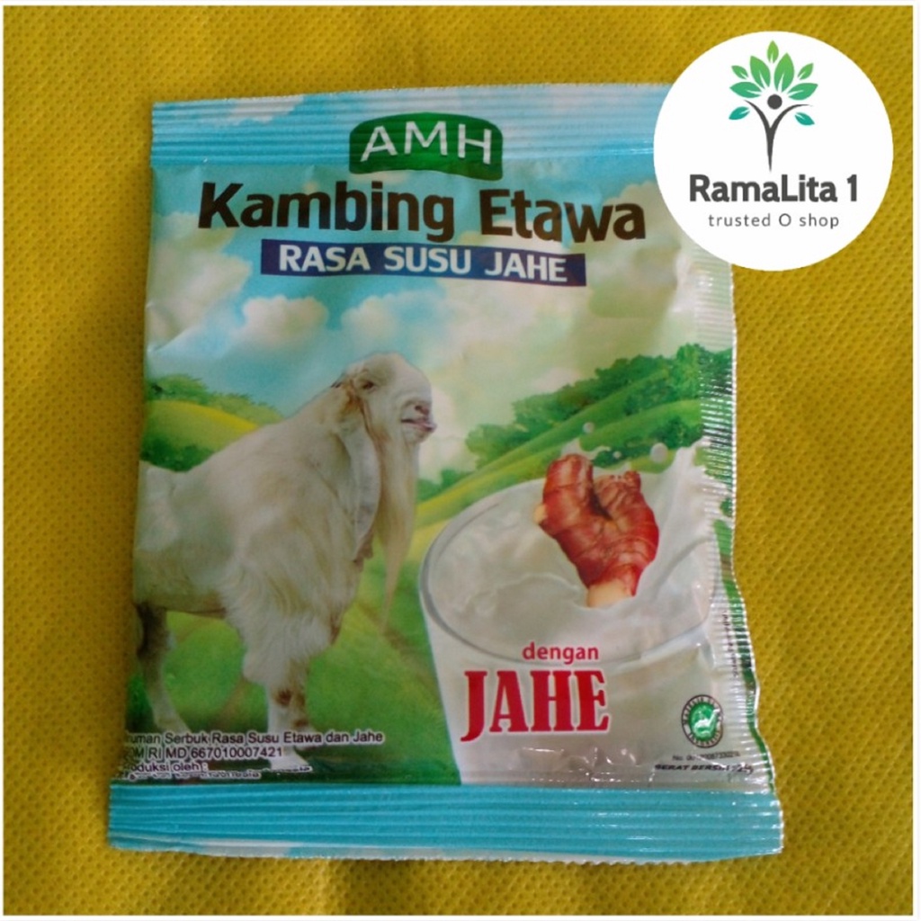 

AMH Susu Kambing Etawa Jahe Merah 1 Sachet Minuman Bubuk Instan Murah Original