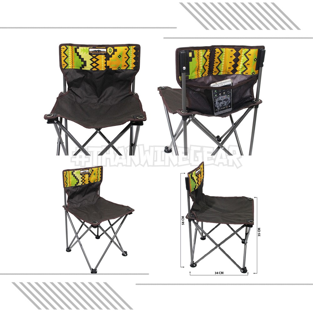  Kursi  Lipat  Kursi  Portable Folding Chair FC 300 Ethnic 