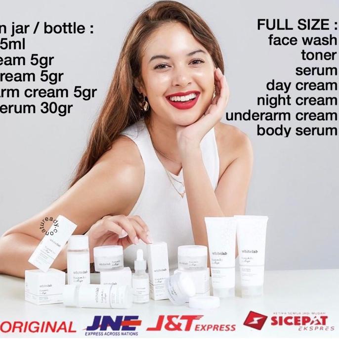 ✼ SHARE Whitelab Brightening Face Serum Toner Wash Day Night Underarm Cream Body Serum in jar bottle