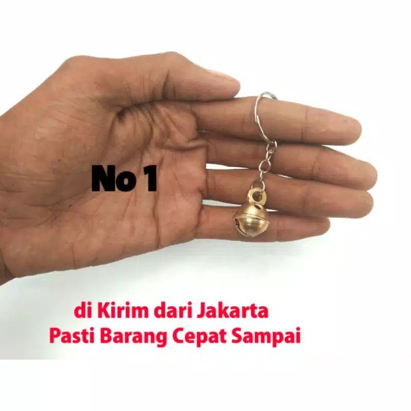 Krincingan klintingan kluntingan kuningan murah gantungan kunci gantungan tas