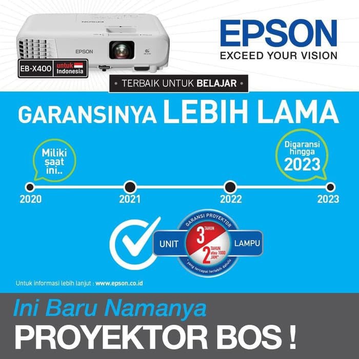 PROJECTOR EPSON EB-X400(PENGGANTI EB-X300) Terlaris