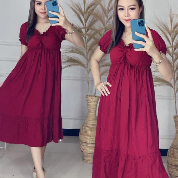Big Sale.. Daster Elsa ikatan cinta viral 2021 daster Elsa Rayon/dress andin daster andin/DRESS ELSA